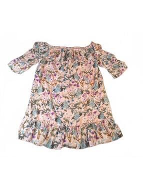 Sweet Pea Floral Off-Shoulder Dress XL